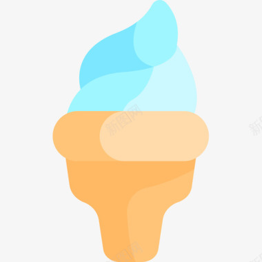 冰淇淋婴儿淋浴6平板图标图标