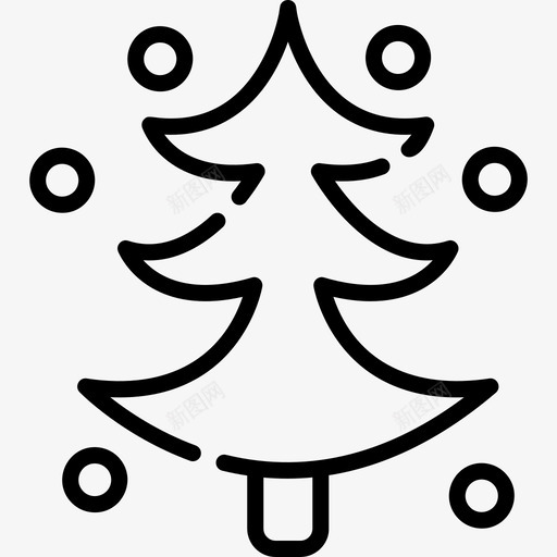 松树冬季自然13直系图标svg_新图网 https://ixintu.com 冬季自然13 松树 直系
