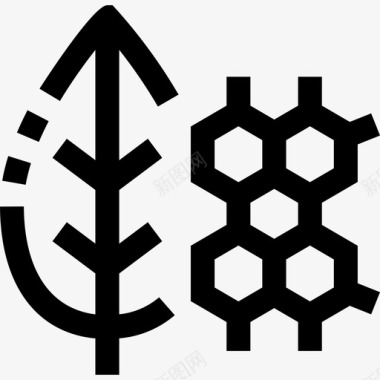 分子学校和教育4线性图标图标