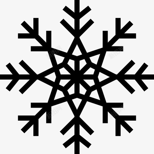 雪花圣诞117直线图标svg_新图网 https://ixintu.com 圣诞117 直线 雪花