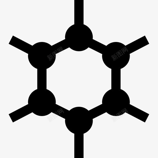 分子物理10填充图标svg_新图网 https://ixintu.com 分子 填充 物理10