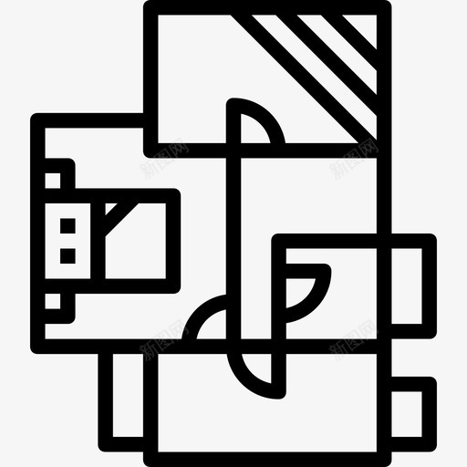 蓝图房地产73直线图标svg_新图网 https://ixintu.com 房地产73 直线 蓝图