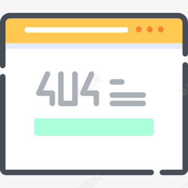 404错误web开发24双色图标图标