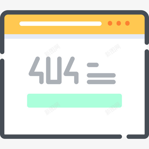 404错误web开发24双色图标svg_新图网 https://ixintu.com 404错误 web开发24 双色
