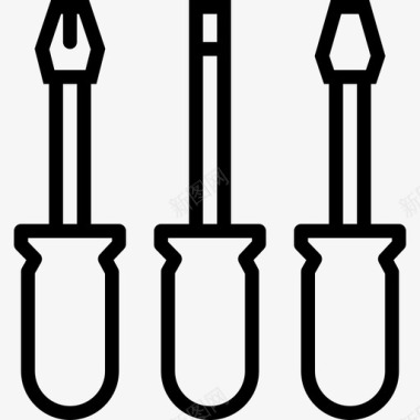 64号直管螺丝刀图标图标