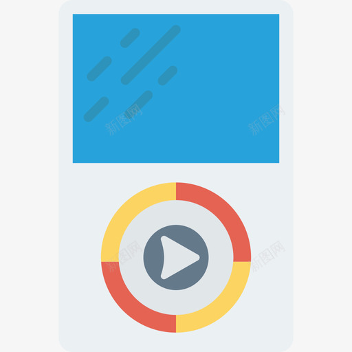 Ipod设备26扁平图标svg_新图网 https://ixintu.com Ipod 扁平 设备26