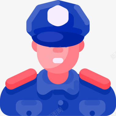 警察金融74公寓图标图标