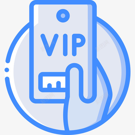 Vip节日蓝色图标svg_新图网 https://ixintu.com Vip 节日 蓝色