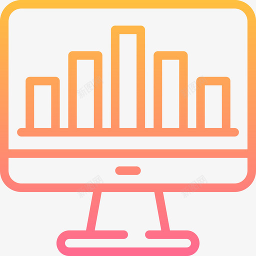 监视器计算机业务2线性梯度图标svg_新图网 https://ixintu.com 监视器 线性梯度 计算机业务2