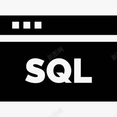 Sql数据库和服务器4已填充图标图标