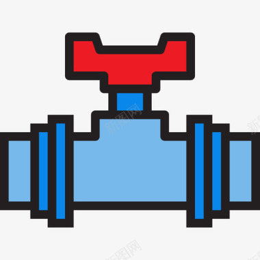 阀门管道工工具6线颜色图标图标