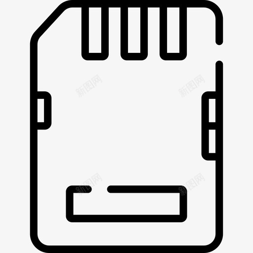 存储卡摄像头接口18线性图标svg_新图网 https://ixintu.com 存储卡 摄像头接口18 线性