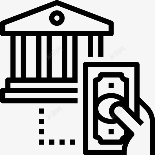 取款银行36直系图标svg_新图网 https://ixintu.com 取款 直系 银行36