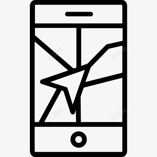导航地图和导航4线性图标svg_新图网 https://ixintu.com 地图和导航4 导航 线性