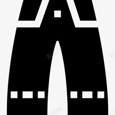裤子缝纫34填充图标图标