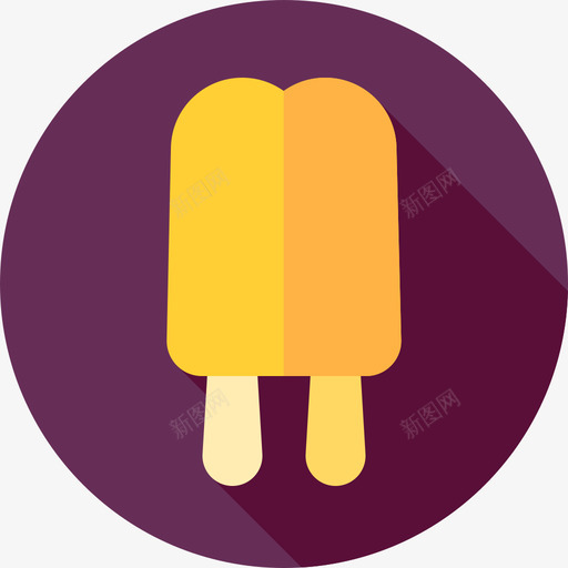 冰棒甜点和糖果扁平图标svg_新图网 https://ixintu.com 冰棒 扁平 甜点和糖果