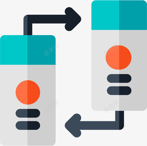 传输互联网技术8扁平图标svg_新图网 https://ixintu.com 互联网技术8 传输 扁平