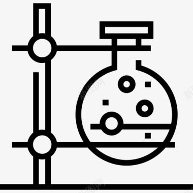 烧瓶化学11线性图标图标