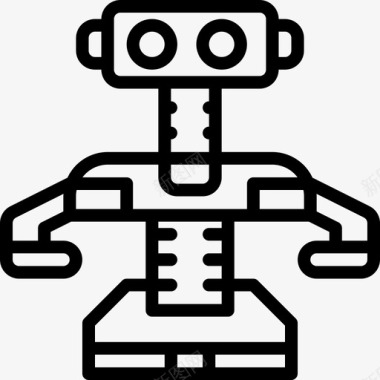 机器人玩具30直线型图标图标