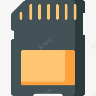 存储卡计算机部件扁平图标图标