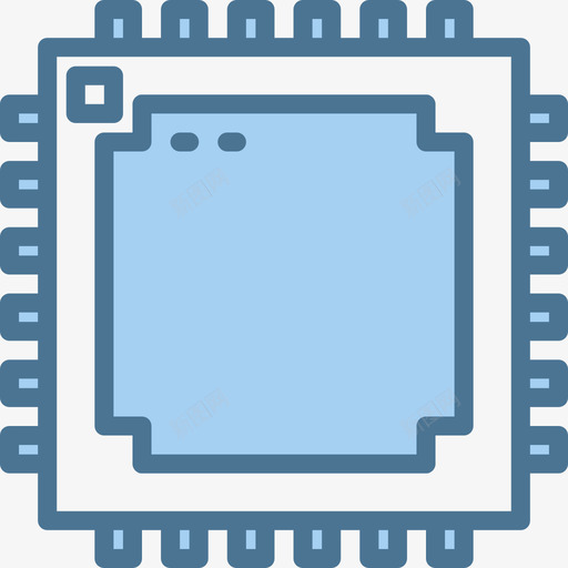 Cpu游戏控制器2蓝色图标svg_新图网 https://ixintu.com Cpu 游戏控制器2 蓝色