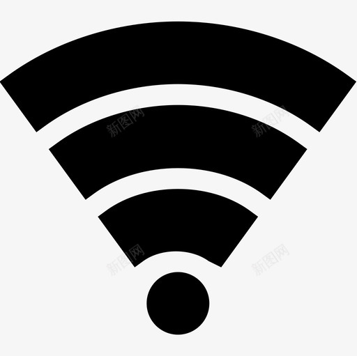 Wifi选项卡栏和设置2已填充图标svg_新图网 https://ixintu.com Wifi 已填充 选项卡栏和设置2