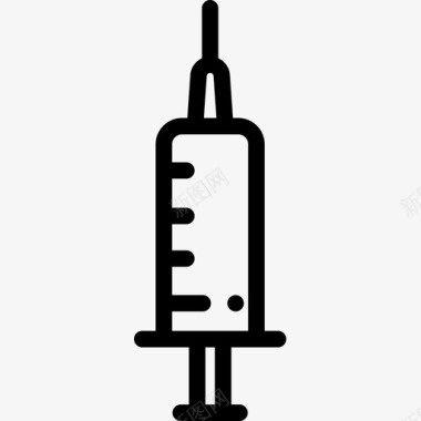 注射器牙医20线性图标图标