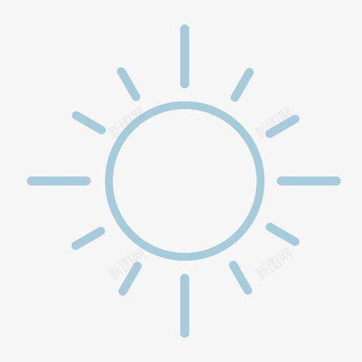 Linear weather_sunsvg_新图网 https://ixintu.com Linear weather_sun