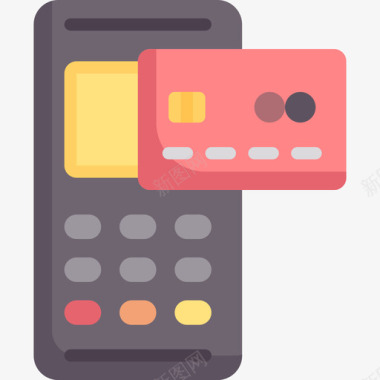信用卡电子商务42持平图标图标