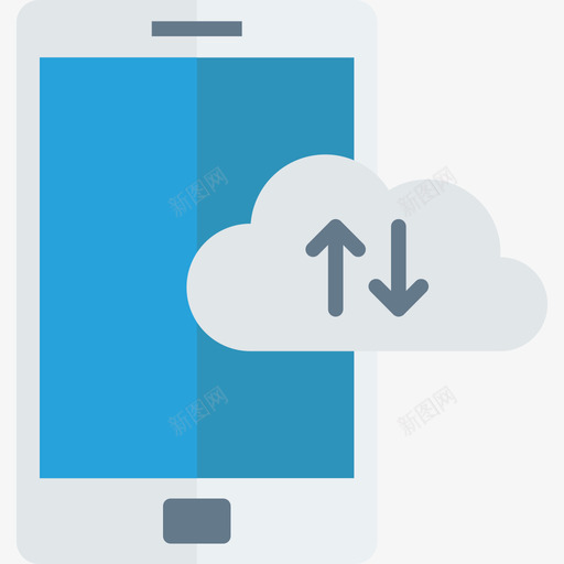 云移动智能设备平板图标svg_新图网 https://ixintu.com 云 平板 移动智能设备