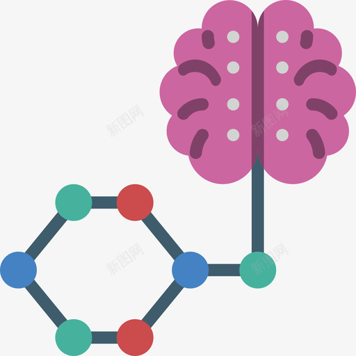 人工智能人工智能22扁平图标svg_新图网 https://ixintu.com 人工智能 人工智能22 扁平