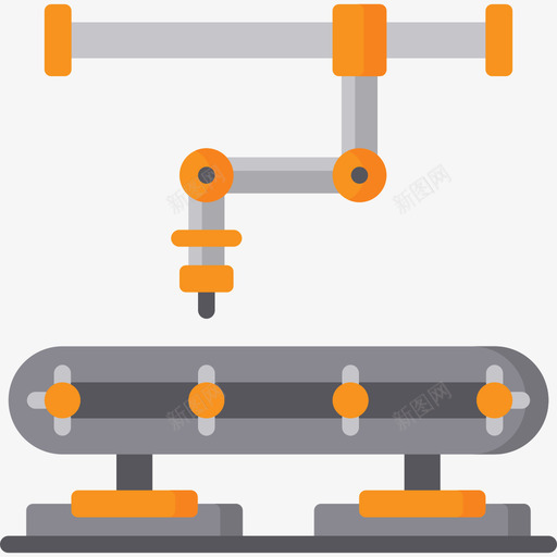 工业机器人工业过程19平面图标svg_新图网 https://ixintu.com 工业机器人 工业过程19 平面