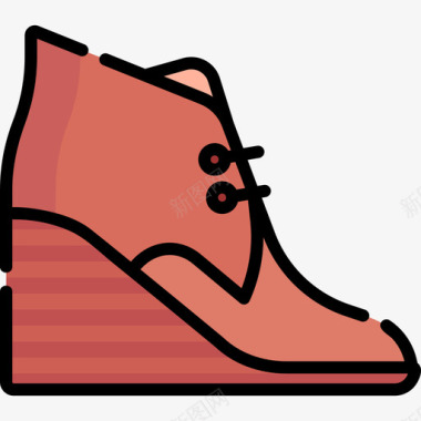 靴子鞋5线颜色图标图标