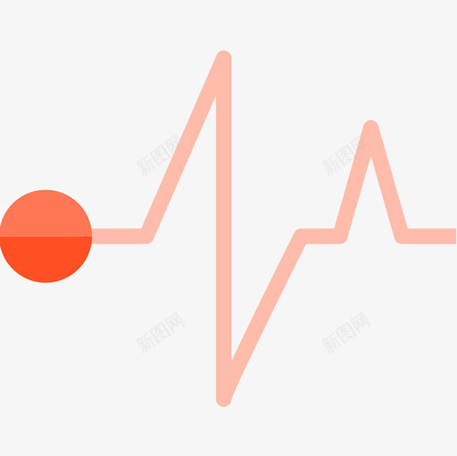 心电图健康护理19平坦图标svg_新图网 https://ixintu.com 健康护理19 平坦 心电图