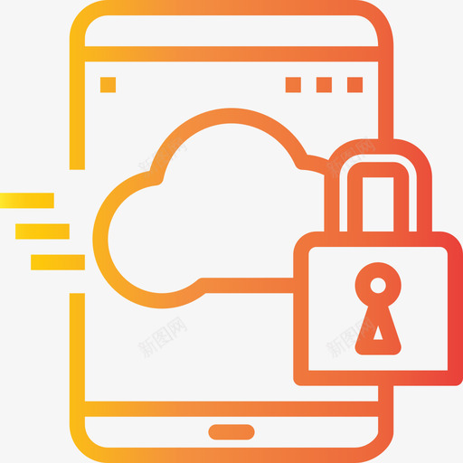 云计算平板应用2梯度图标svg_新图网 https://ixintu.com 云计算 平板应用2 梯度
