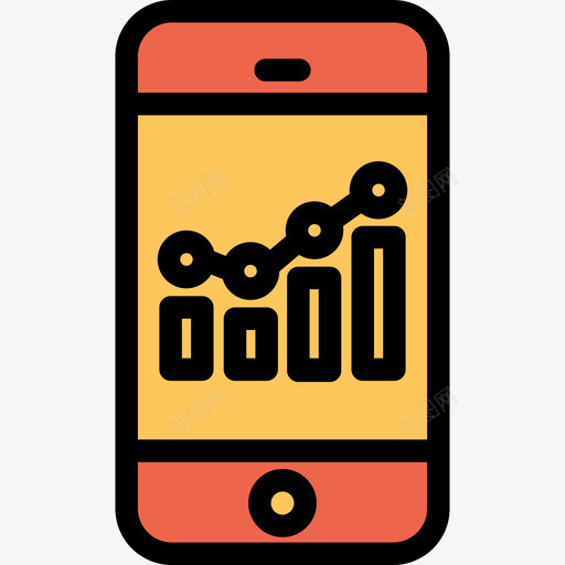 分析分析和图表线颜色橙色图标svg_新图网 https://ixintu.com 分析 分析和图表 线颜色橙色