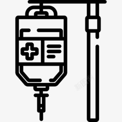一月一日线性图标化疗癌症日线性图标高清图片