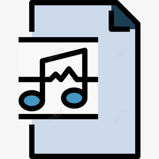 音频文件文件和文件10线性颜色图标svg_新图网 https://ixintu.com 文件和文件10 线性颜色 音频文件