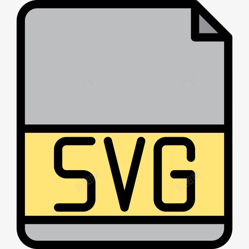 Svg文件扩展名3线性颜色图标svg_新图网 https://ixintu.com Svg 文件扩展名3 线性颜色