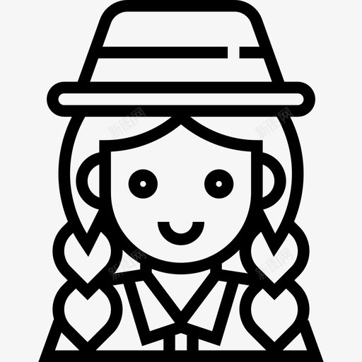 女人牛仔2直系图标svg_新图网 https://ixintu.com 女人 牛仔2 直系