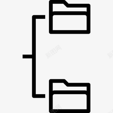 数据链计算机技术6线性图标图标