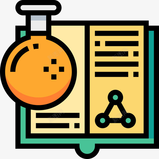 科学书籍生物化学4线性颜色图标svg_新图网 https://ixintu.com 生物化学4 科学书籍 线性颜色