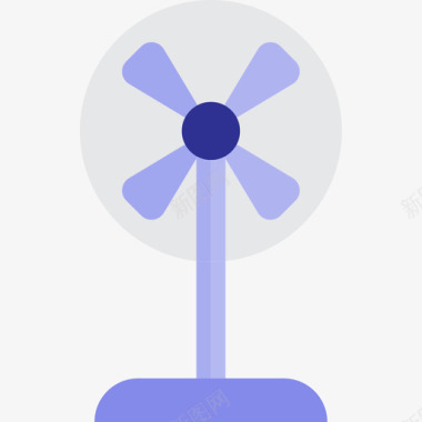 风扇家用电器10扁平图标图标