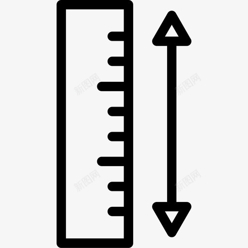 直尺测量3直线图标svg_新图网 https://ixintu.com 测量3 直尺 直线