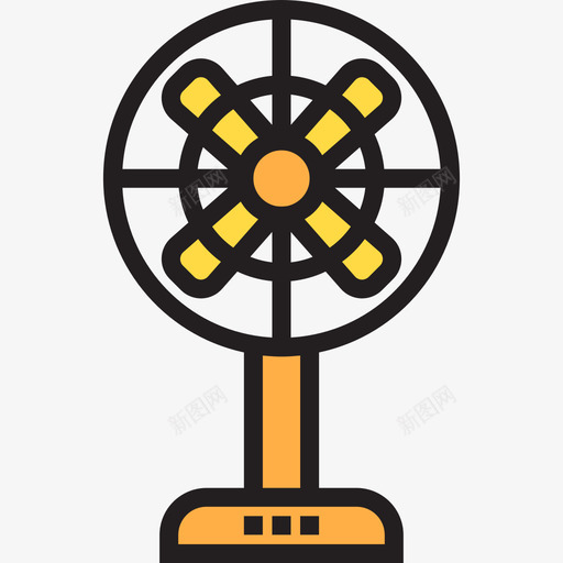 风扇设备6线型颜色图标svg_新图网 https://ixintu.com 线型颜色 设备6 风扇