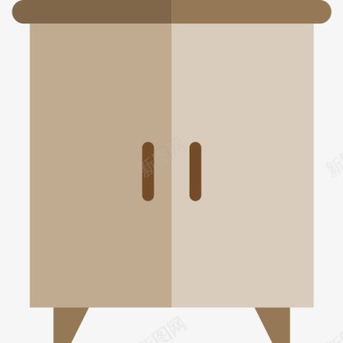 衣柜家具和家居用品22间平房图标图标
