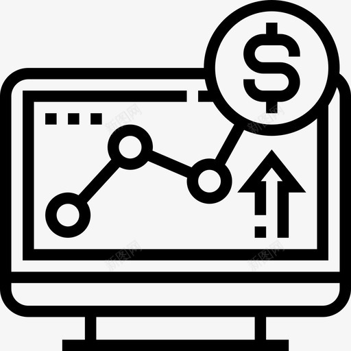 图形商业成功直线图标svg_新图网 https://ixintu.com 商业成功 图形 直线