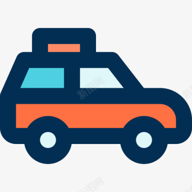 出租车运输59线性颜色图标图标