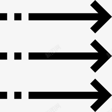 三个箭头导航8直线图标图标