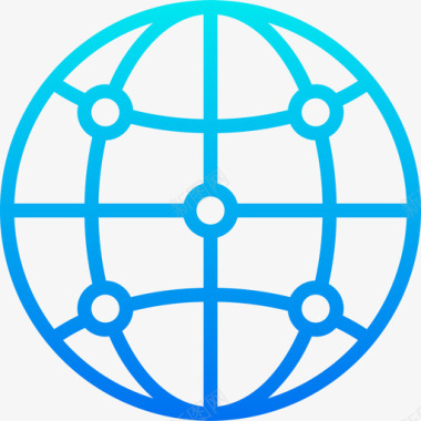 全球网络网络和数据库16梯度图标图标
